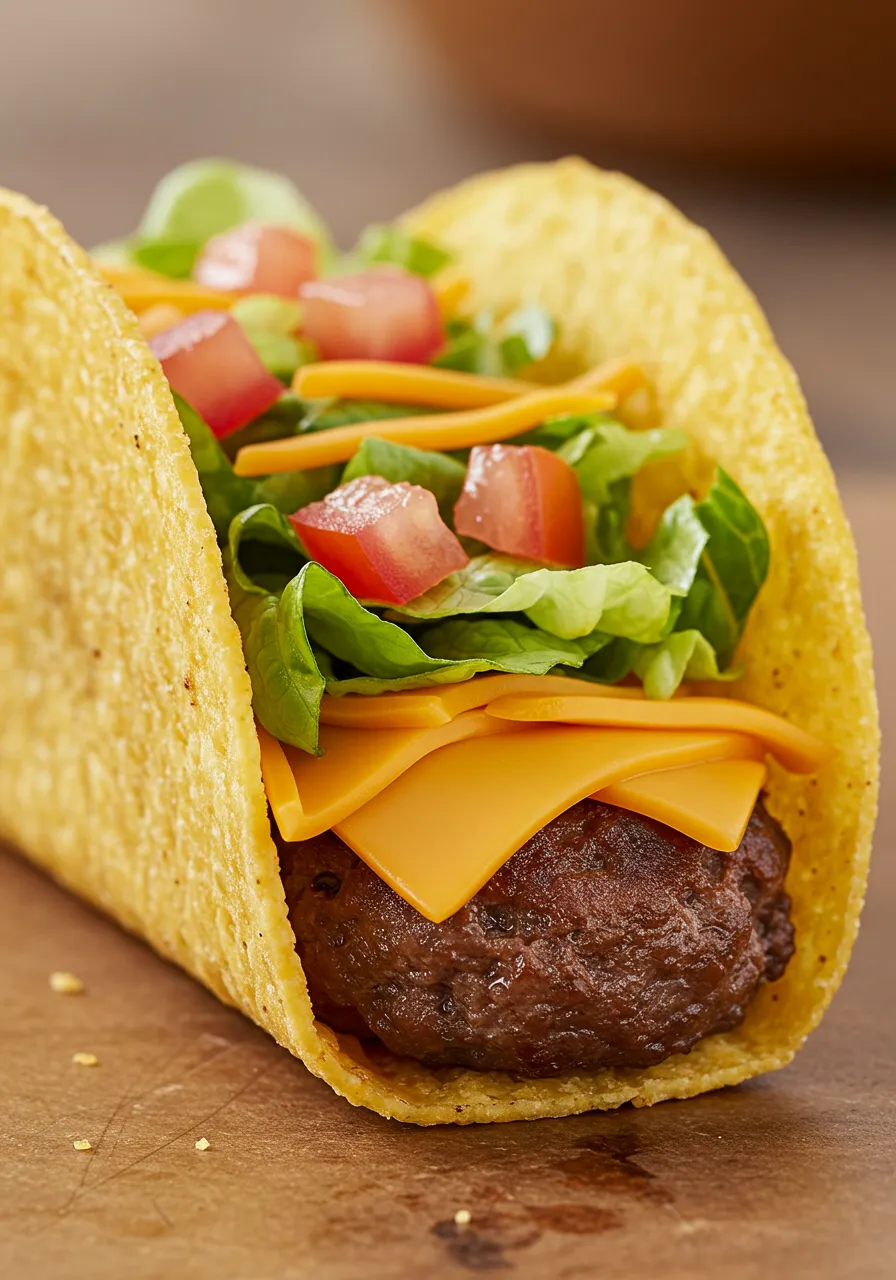 Cheeseburger Tacos - tertiary view